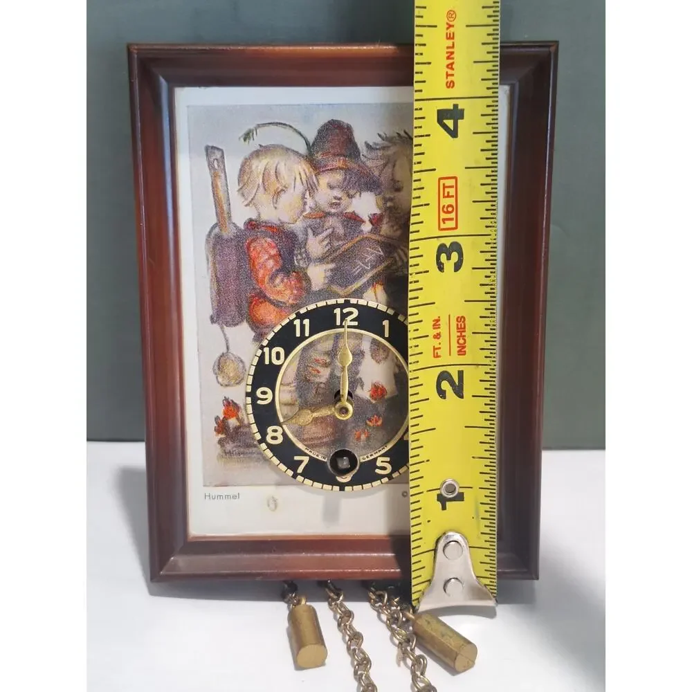 Hummel Ars Sacra 9636 Mechanical Wind Up Clock Germany Tested No Key - Pendulum